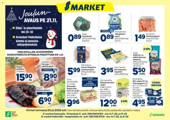 S-market-mainoslehti voimassa 19.11.2025 alkaen