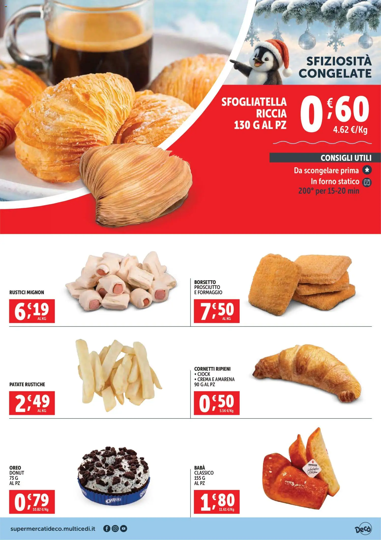 Volantino Decò del 02.12.2025 | Pagina: 5 | Prodotti: Patate, Formaggio, Prosciutto, Amarena