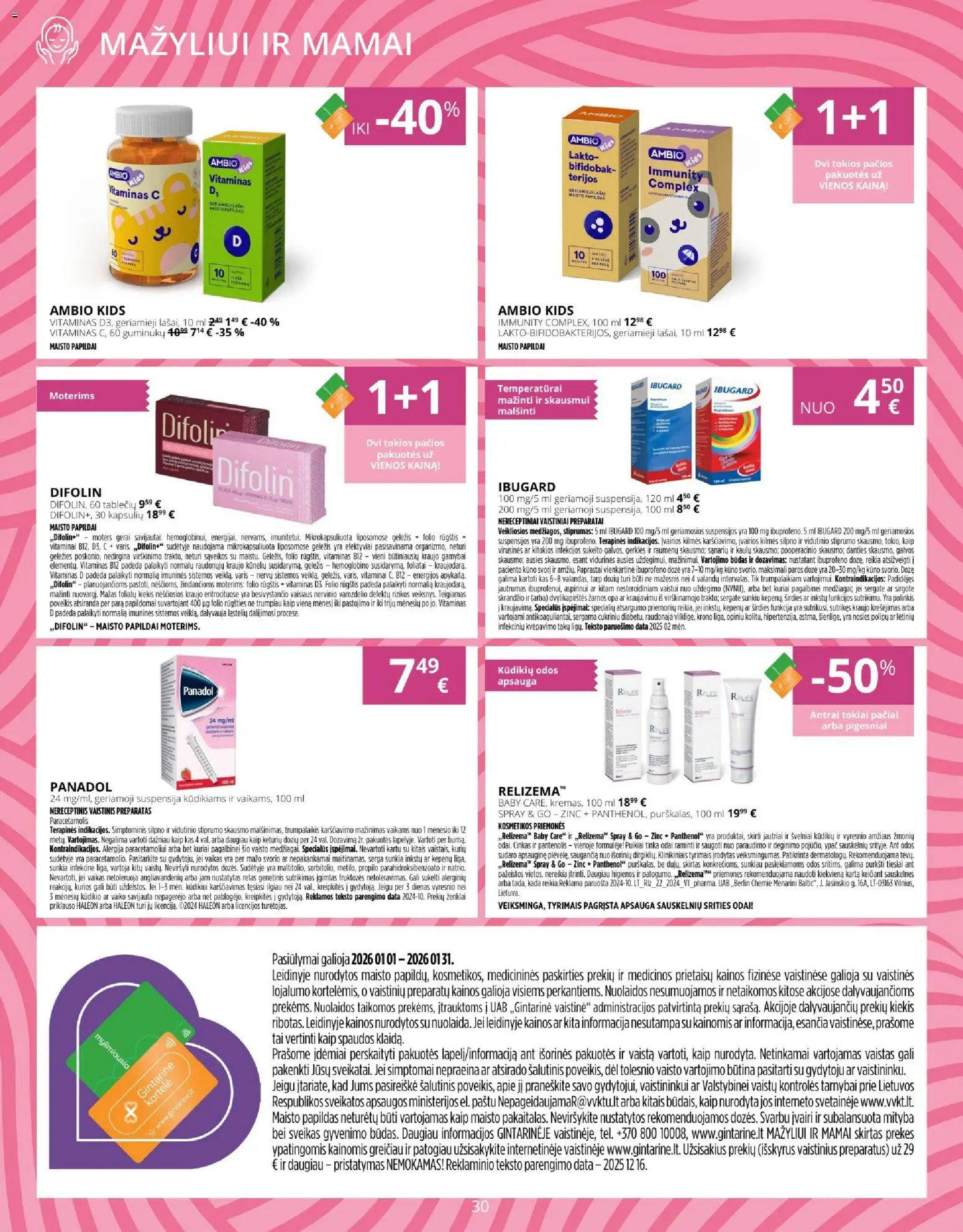 Gintarinė akcijos nuo 01.01.2026 | Puslapis: 30