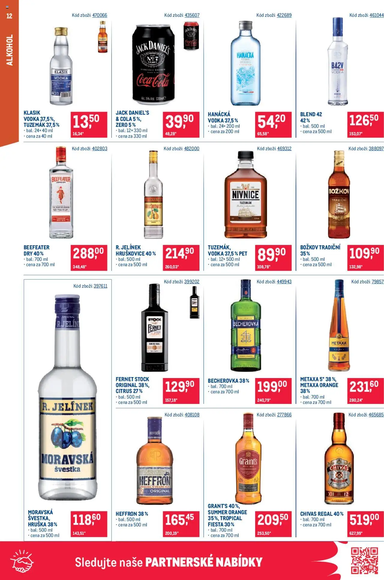 Makro leták - Maloobchod od 18.06.2025 | Strana: 12 | Produkty: Chivas, Heffron, Vodka, Metaxa