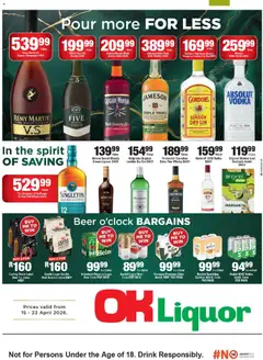 OK Foods specials catalogue – valid from 15.04.2026