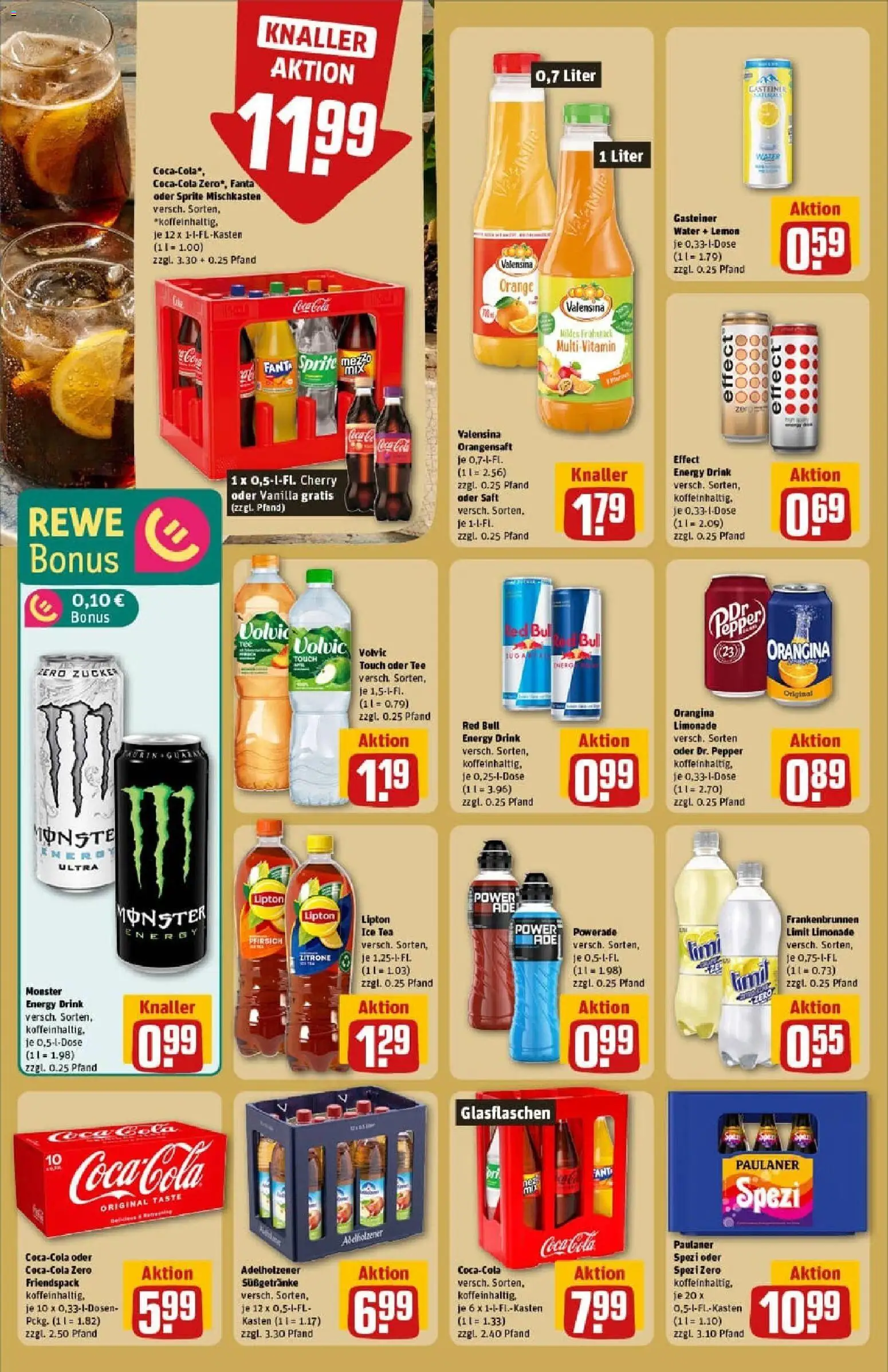 Rewe prospekt Dachau	 – gültig ab 26.10.2025 | Seite: 22 | Produkte: Adelholzener, Monster, Powerade, Tee