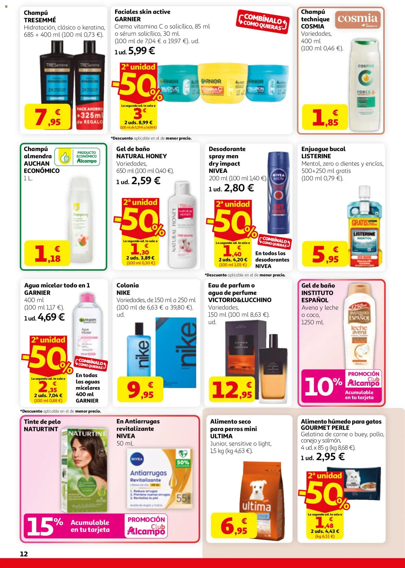 Alcampo - HP Catalán Activ´t a la Primavera │ válido desde el 12.03.2026 | Página: 12 | Productos: Tinte, Sérum, Leche, Crema