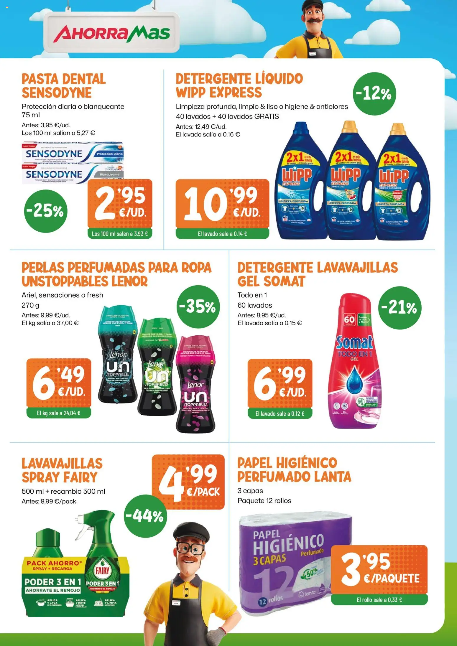 AhorraMas folleto │ válido desde el 29.01.2026 | Página: 7 | Productos: Pasta dental, Pasta, Detergente líquido, Lavavajillas