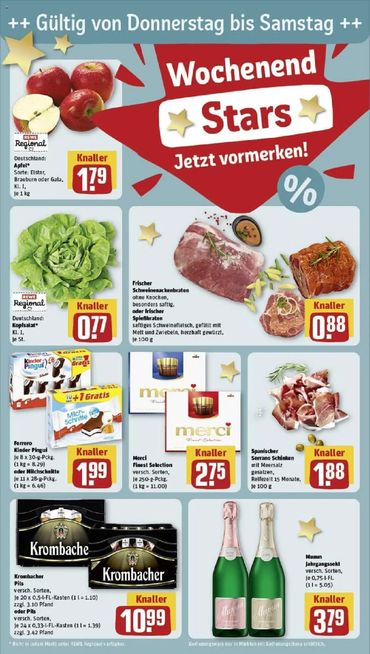 Rewe prospekt Essen	 – gültig ab 19.10.2025 | Seite: 25 | Produkte: Milch, Krombacher, Serrano schinken, Schinken