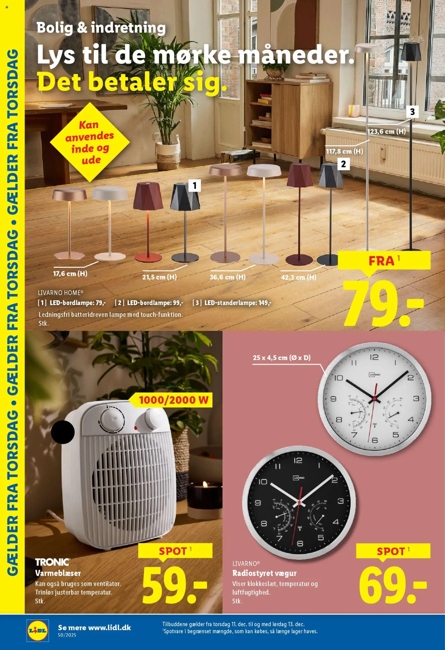 Lidl tilbudsavis – gyldig fra 07.12.2025 | Side: 29 | Produkter: Lampe, Søm