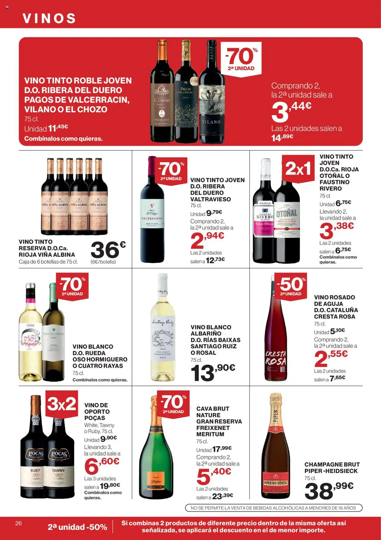 Supercor folleto │ válido desde el 25.09.2025 | Página: 26 | Productos: Vino rosado, Vino, Caja