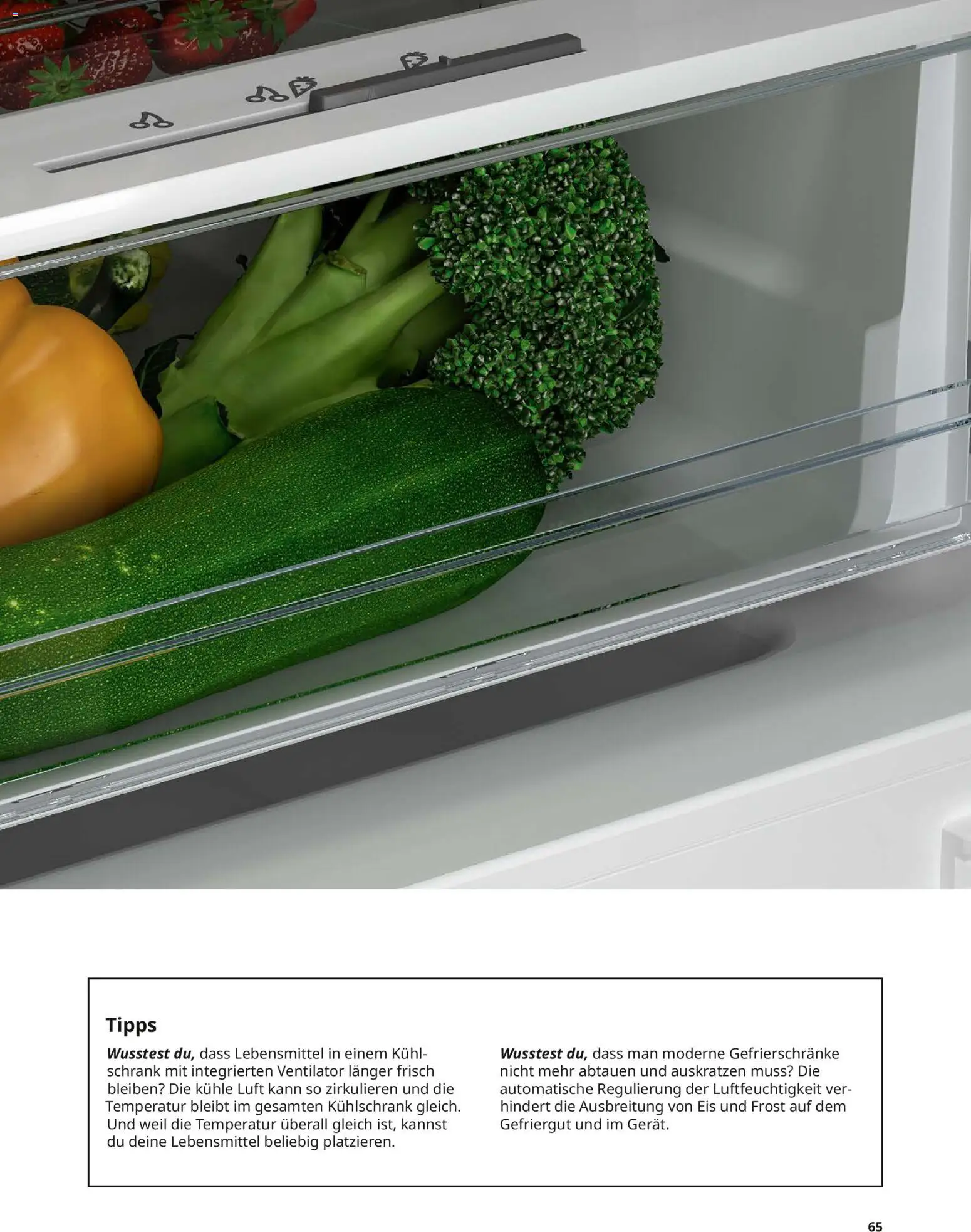 Ikea Elektrogeräte – gültig ab 10.04.2026 | Seite: 65 | Produkte: Ventilator, Schrank, Kühlschrank, Eis