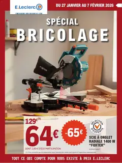 E.Leclerc - Prévisualisation de E.Leclerc Spécial Bricolage valide à partir de 27.01.2026