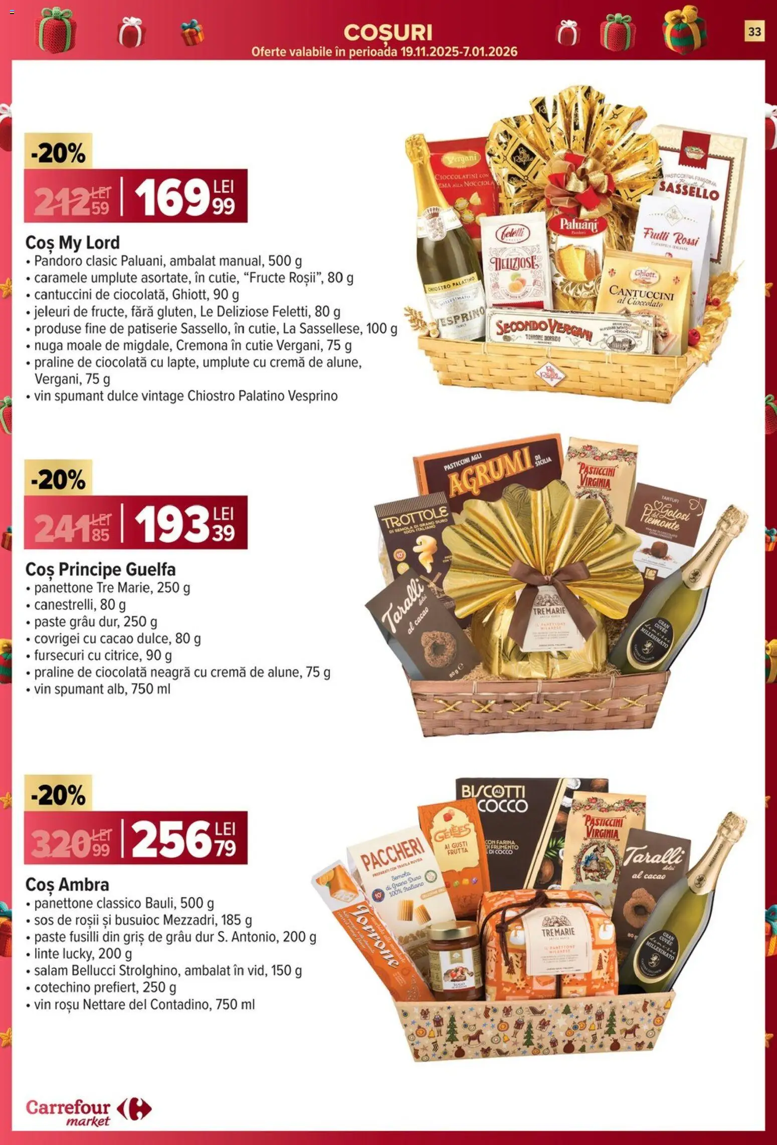 Noul catalog Carrefour – valabil de la 03.12.2025 | Pagină: 33 | Produse: Cutie, Brokoli, Salam, Cacao
