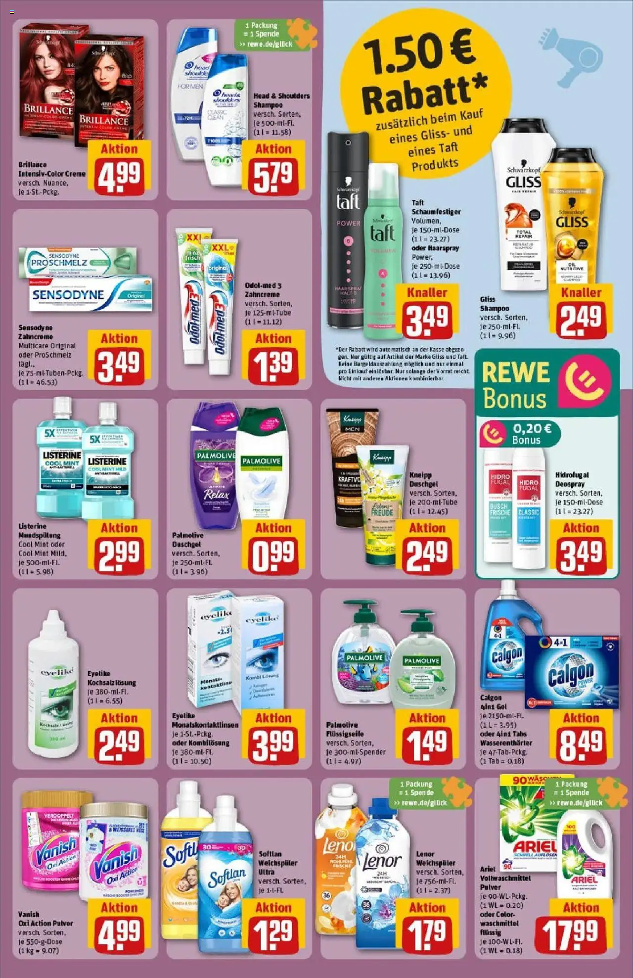 Rewe prospekt Butzbach	 - gültig ab dem 29.06.2025 | Seite: 33 | Produkte: Ariel, Creme, Deodorant, Listerine