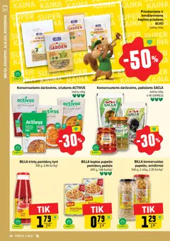IKI leidinys galioja nuo 09.03.2026 | Puslapis: 40 | Prekių: Tyrė, Pupelės, Konservai