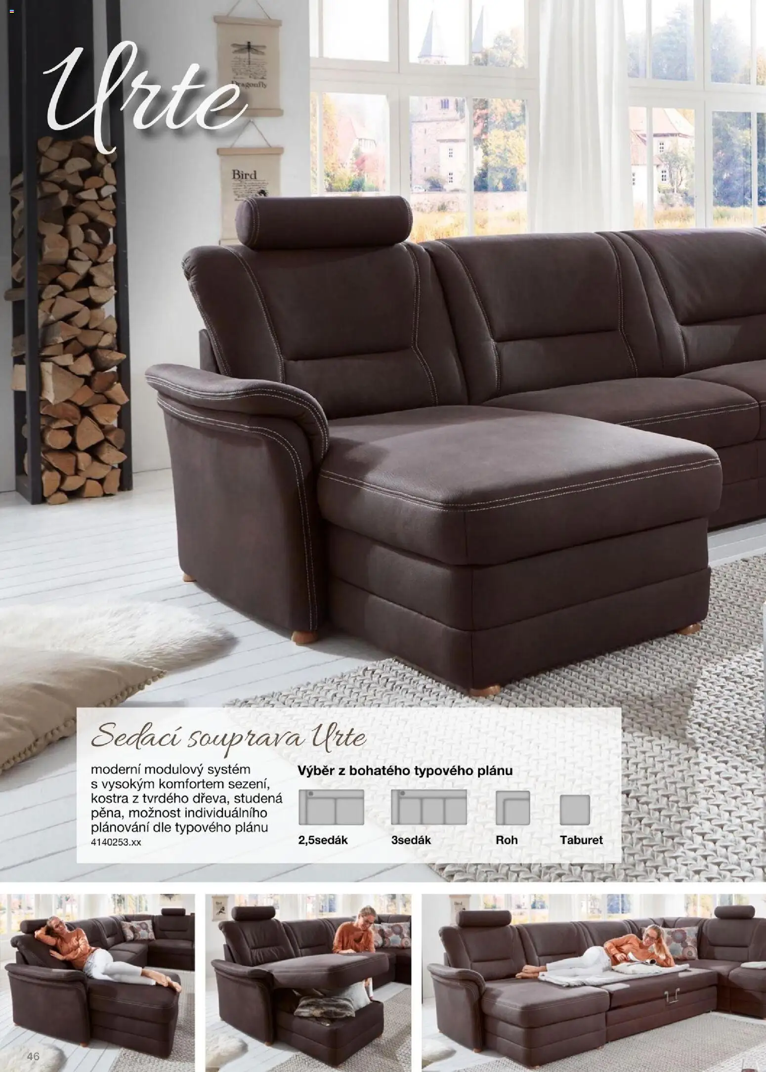 Sconto nábytek katalog - Sedací soupravy od 01.01.2026 | Strana: 46 | Produkty: Sedací souprava, Taburet