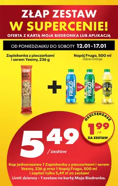 Pogląd oferty "Biedronka gazetka" - ważna od 12.01.2026 | Strona: 27 | Produkty: Karta, Zapiekanka, Sandwich, Mozzarella