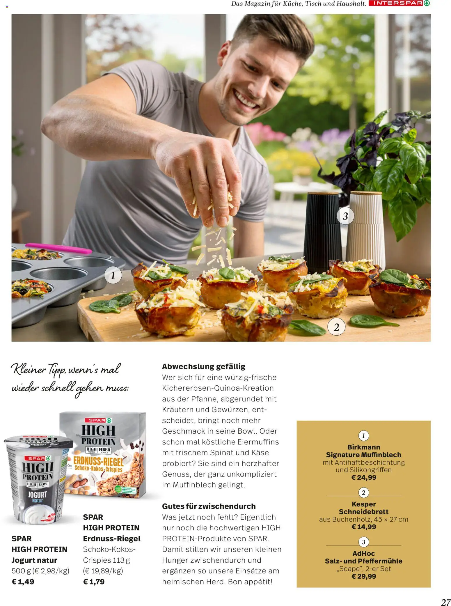 Maximarktr Mein Zuhause Magazin gültig ab 07.04.2026 | Seite: 27 | Produkte: Salz, Tisch, Käse