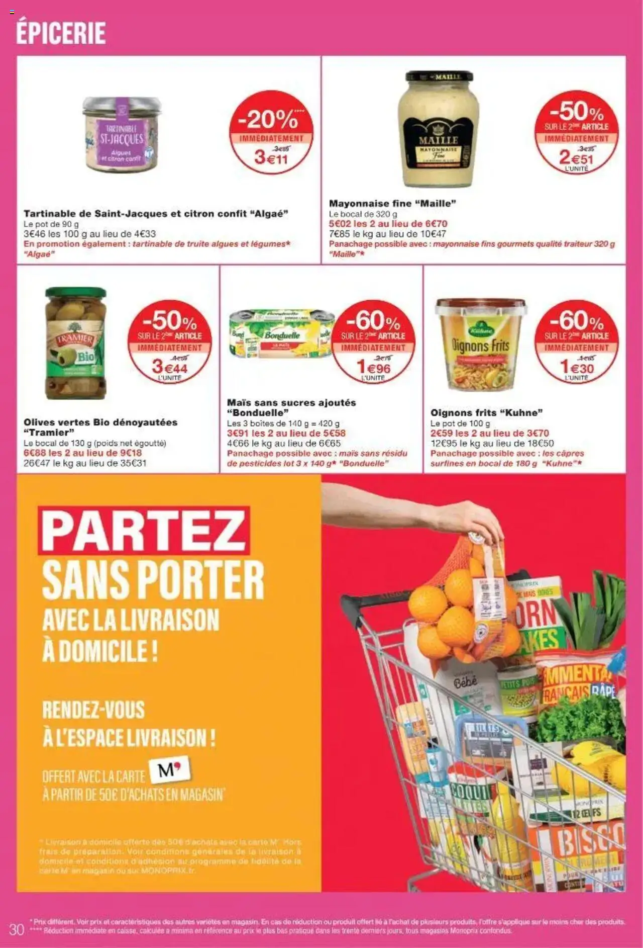  | Page: 30 | Produits: Olives, Poids, Algues, Mayonnaise