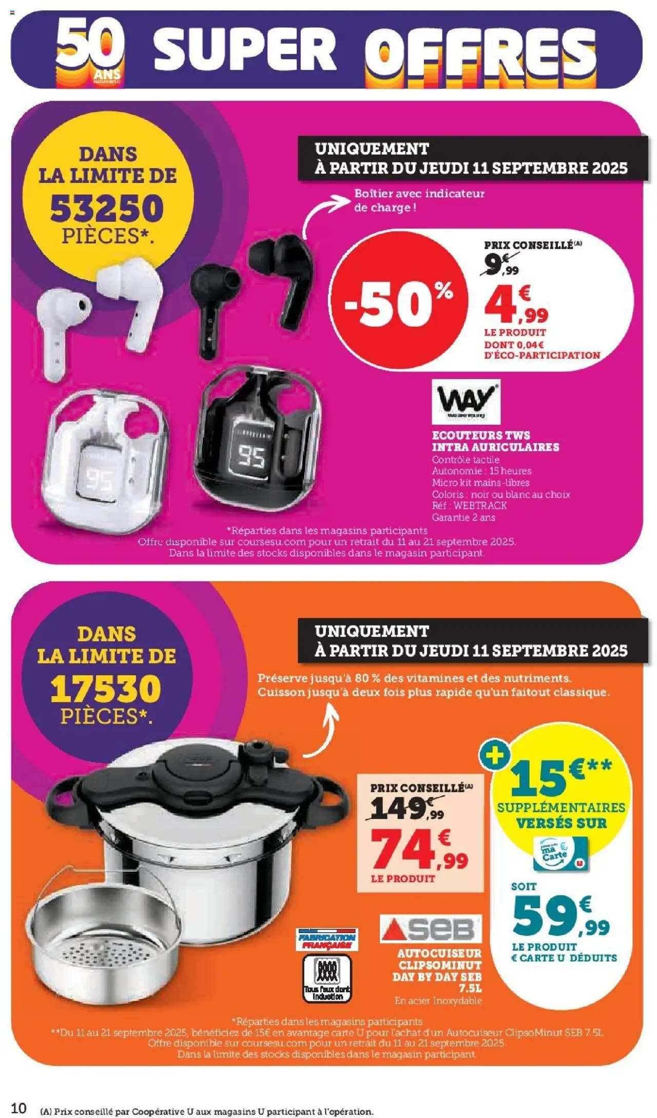  | Page: 10 | Produits: Écouteurs, Autocuiseur