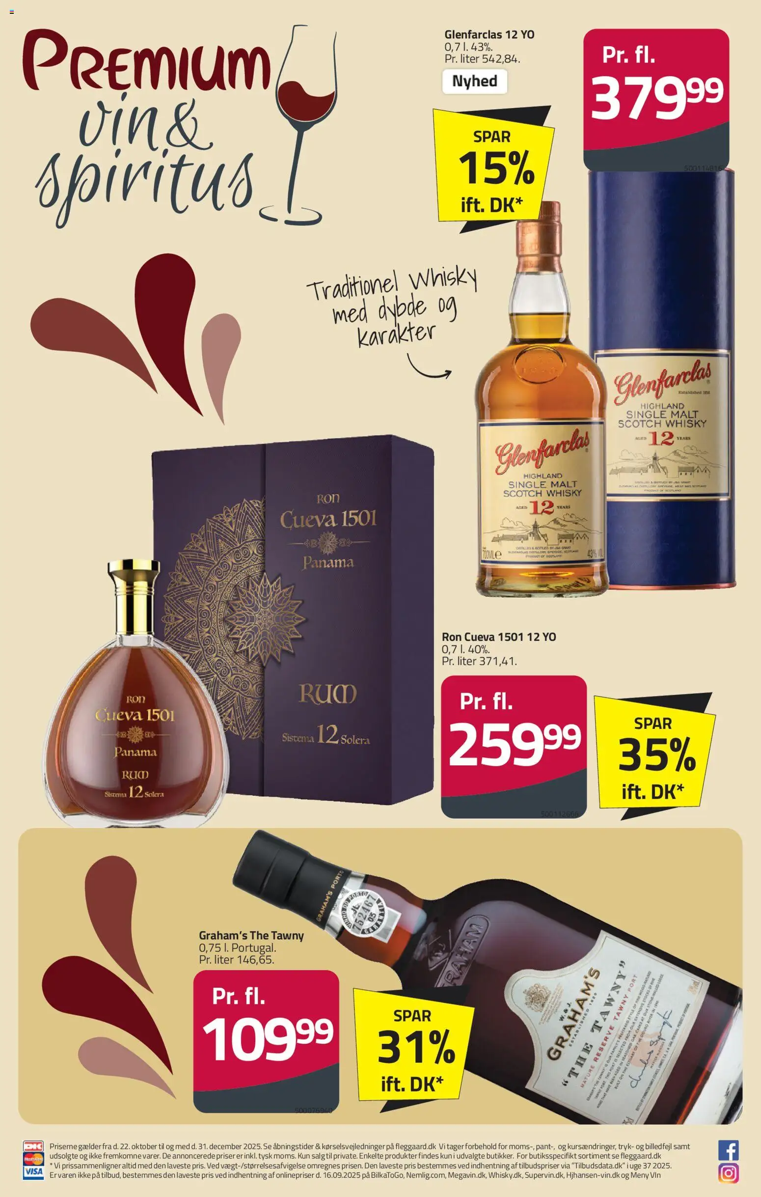 Fleggaard tilbudsavis – gyldig fra 21.10.2025 | Side: 1 | Produkter: Vin, Whisky