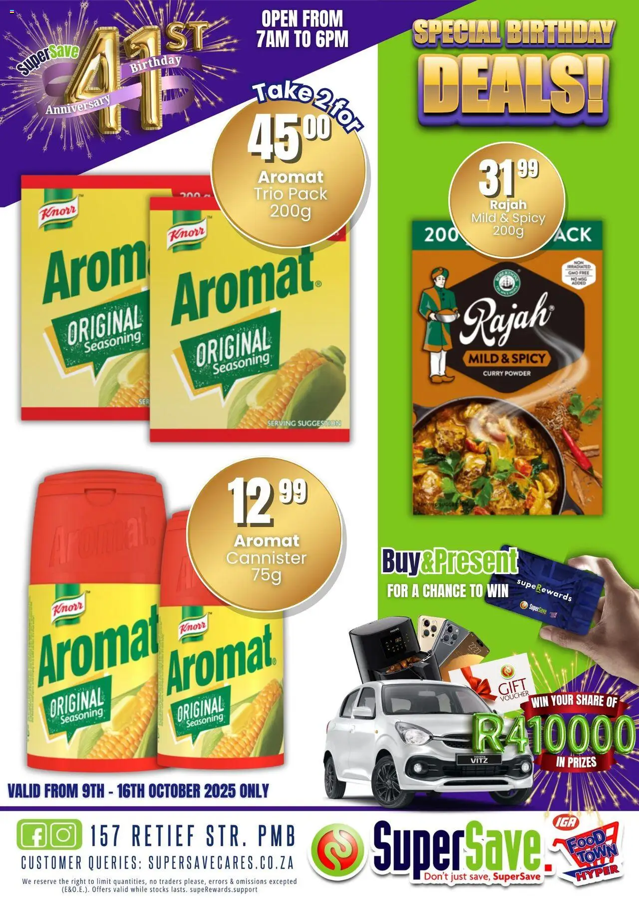 New Super Save catalogue – valid from 09.10.2025 | Page: 57 | Products: Powder, Seasoning, Aromat, Curry powder