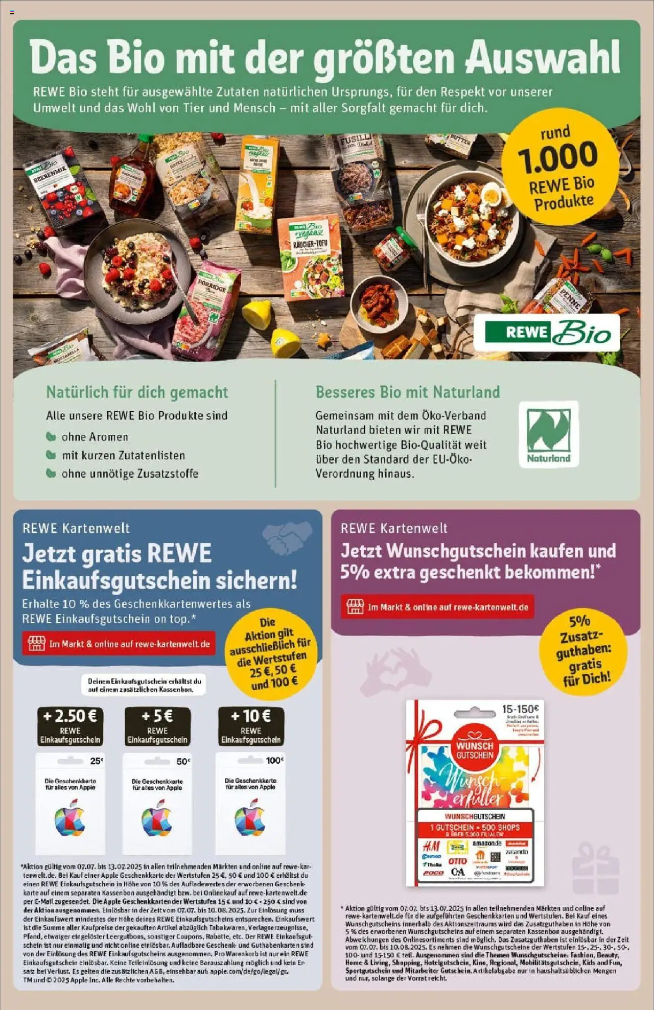 Rewe prospekt Kassel / Niederzwehren	 - gültig ab dem 06.07.2025 | Seite: 25 | Produkte: Top, Butter, Mozzarella, Apple