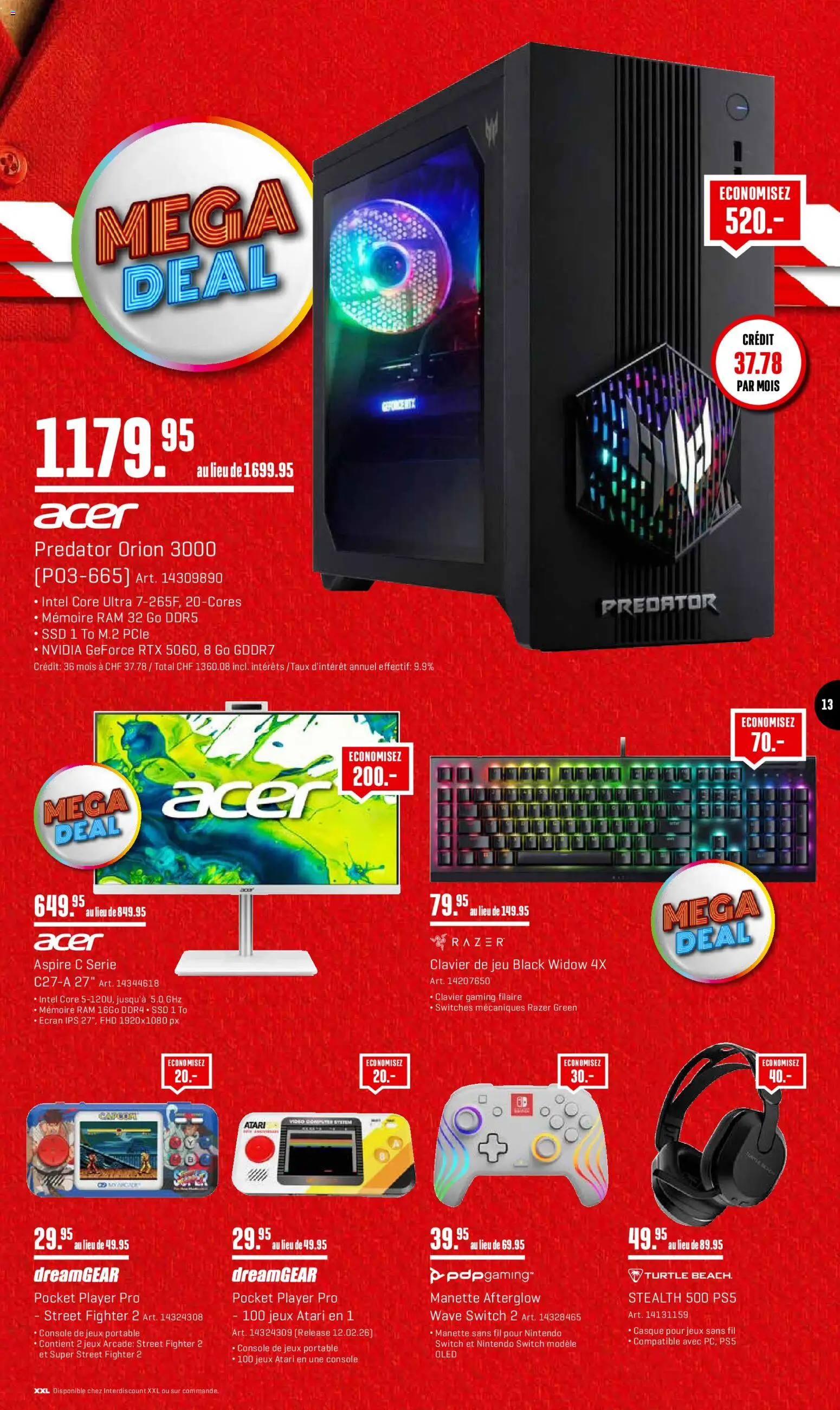 Interdiscount Aktionen FR – gültig ab 26.01.2026 | Seite: 13 | Produkte: Player