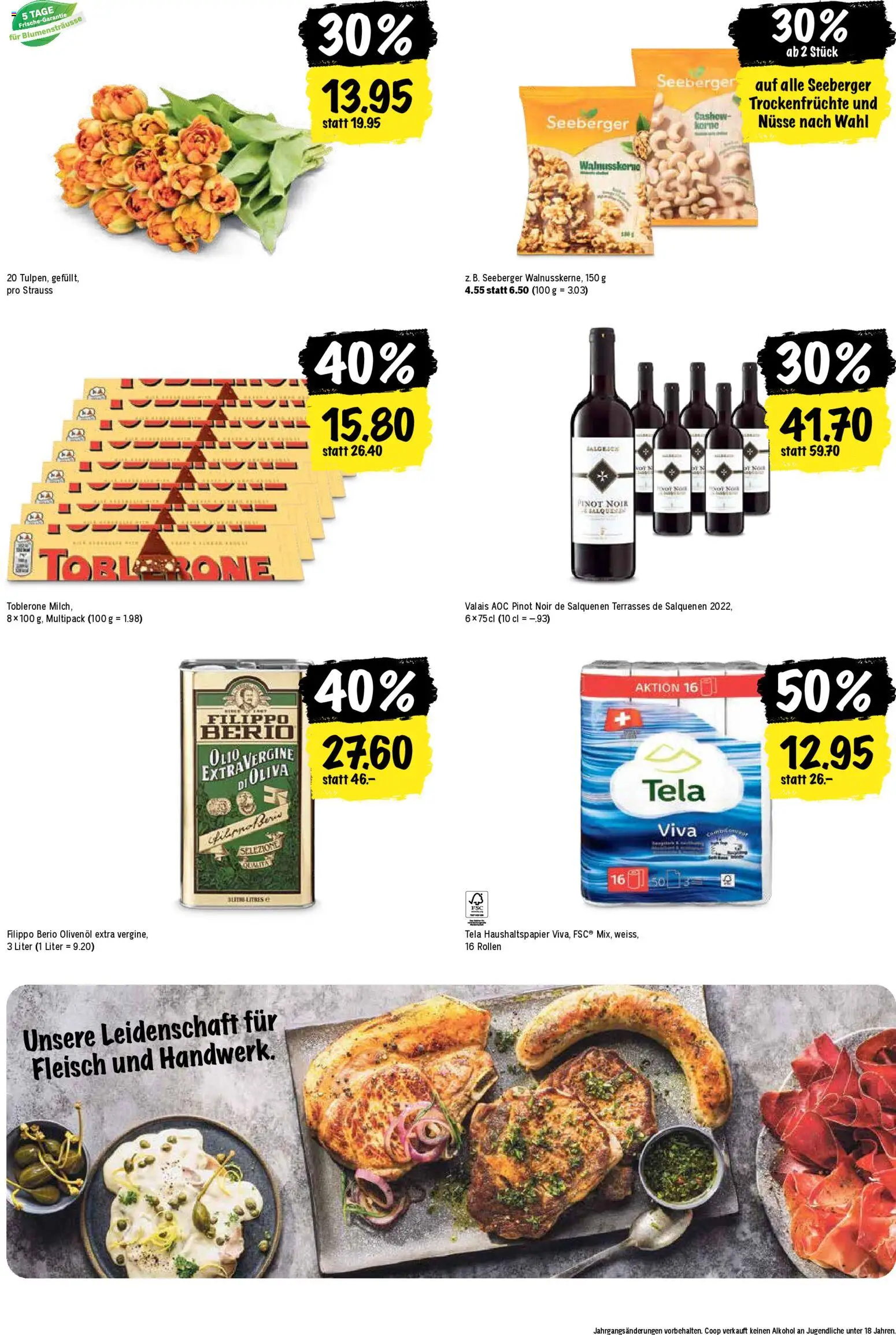 Coop aktionen – gültig ab 09.04.2026 | Seite: 22 | Produkte: Milch, Nüsse