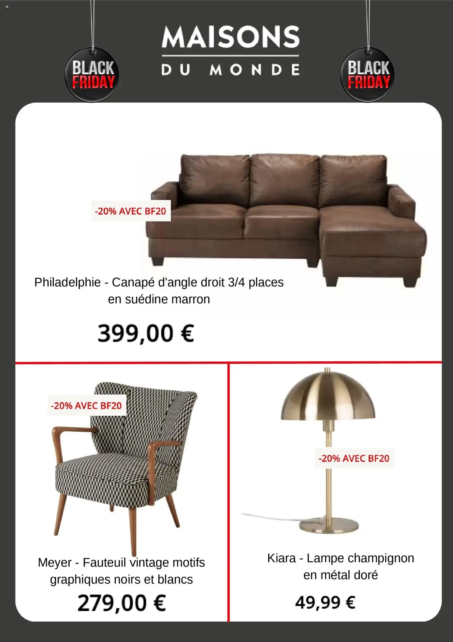 {H1} | Page: 5 | Produits: Canapé, Fauteuil, Lampe, Champignon