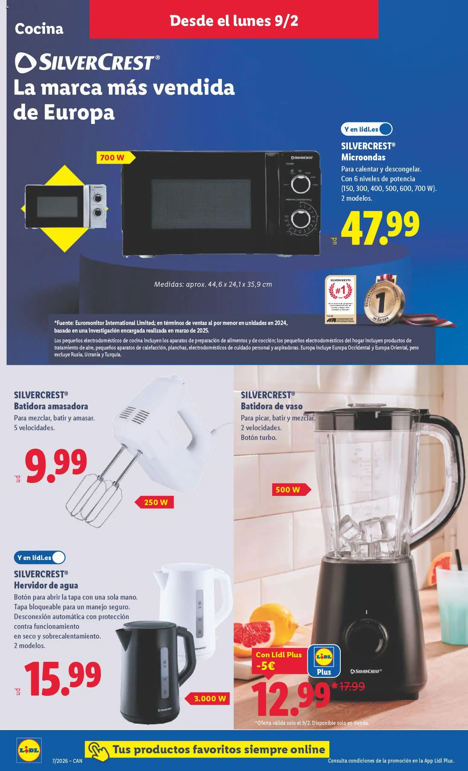 Lidl - Canarias │ válido desde el 09.02.2026 | Página: 6 | Productos: Cocina, Batidora, Κούβα