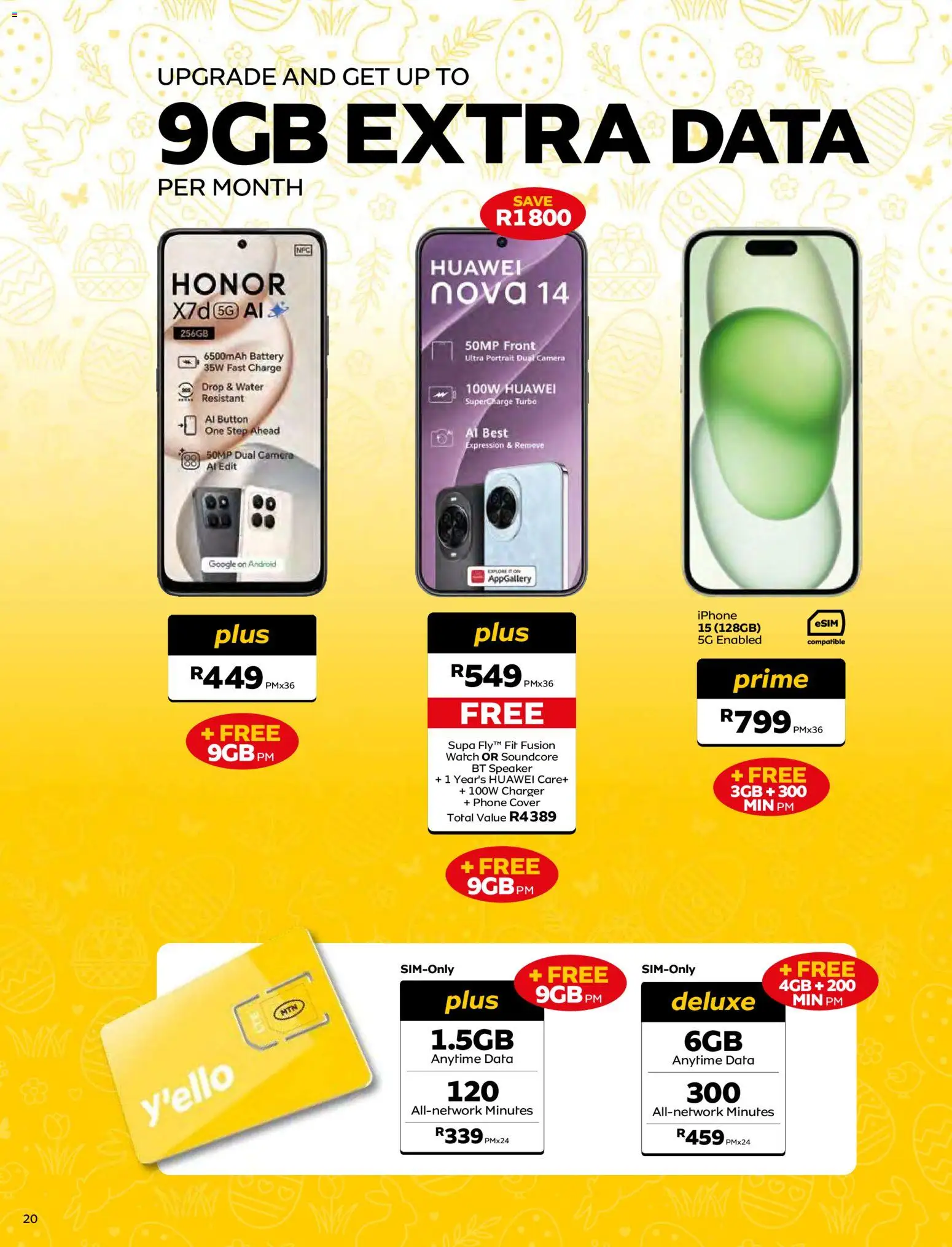 New MTN catalogue – valid from 07.04.2026 | Page: 20 | Products: Data, Watch, Camera, Speaker