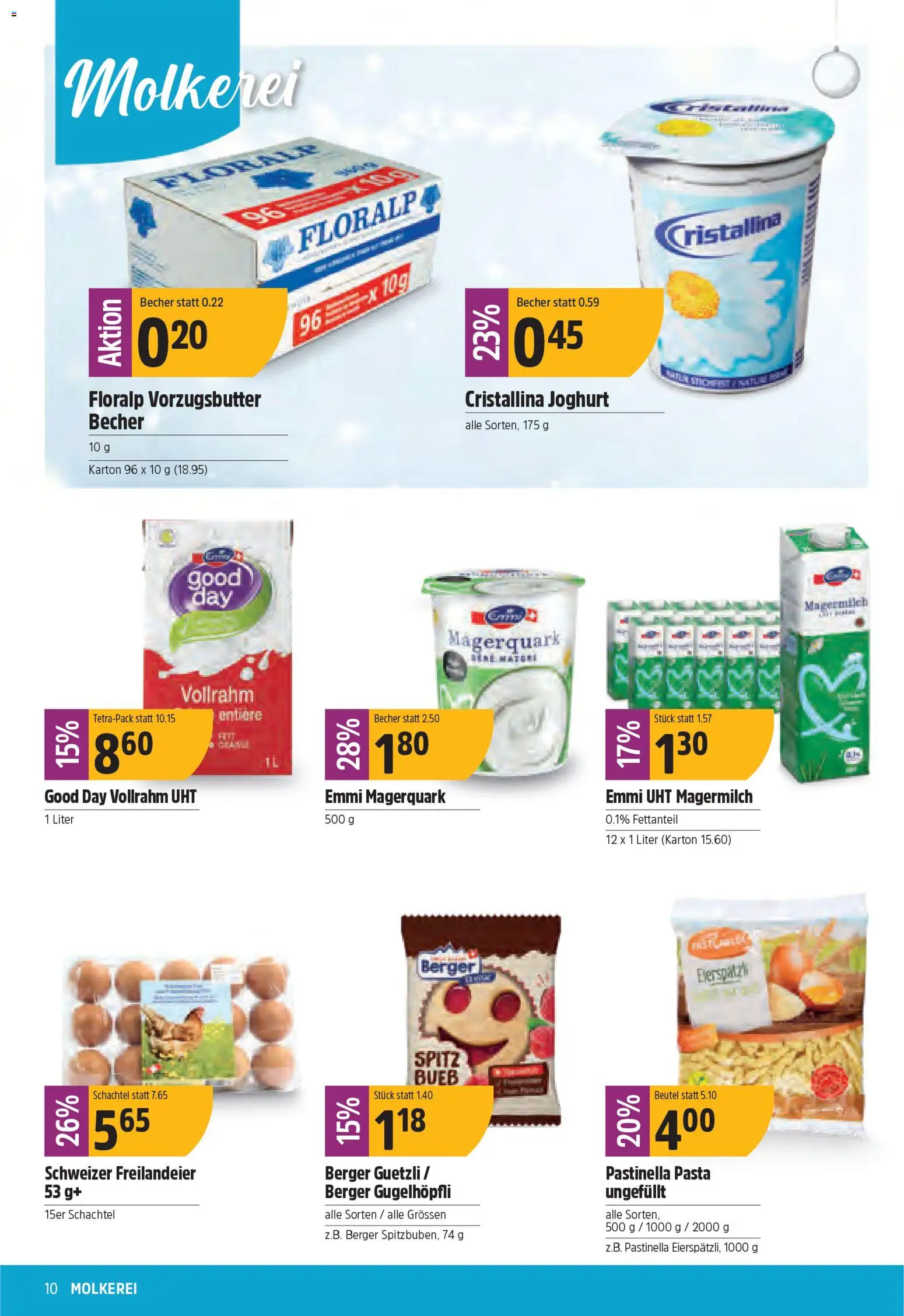 TopCC Aktionen – gültig ab 08.12.2025 | Seite: 10 | Produkte: Joghurt, Pasta