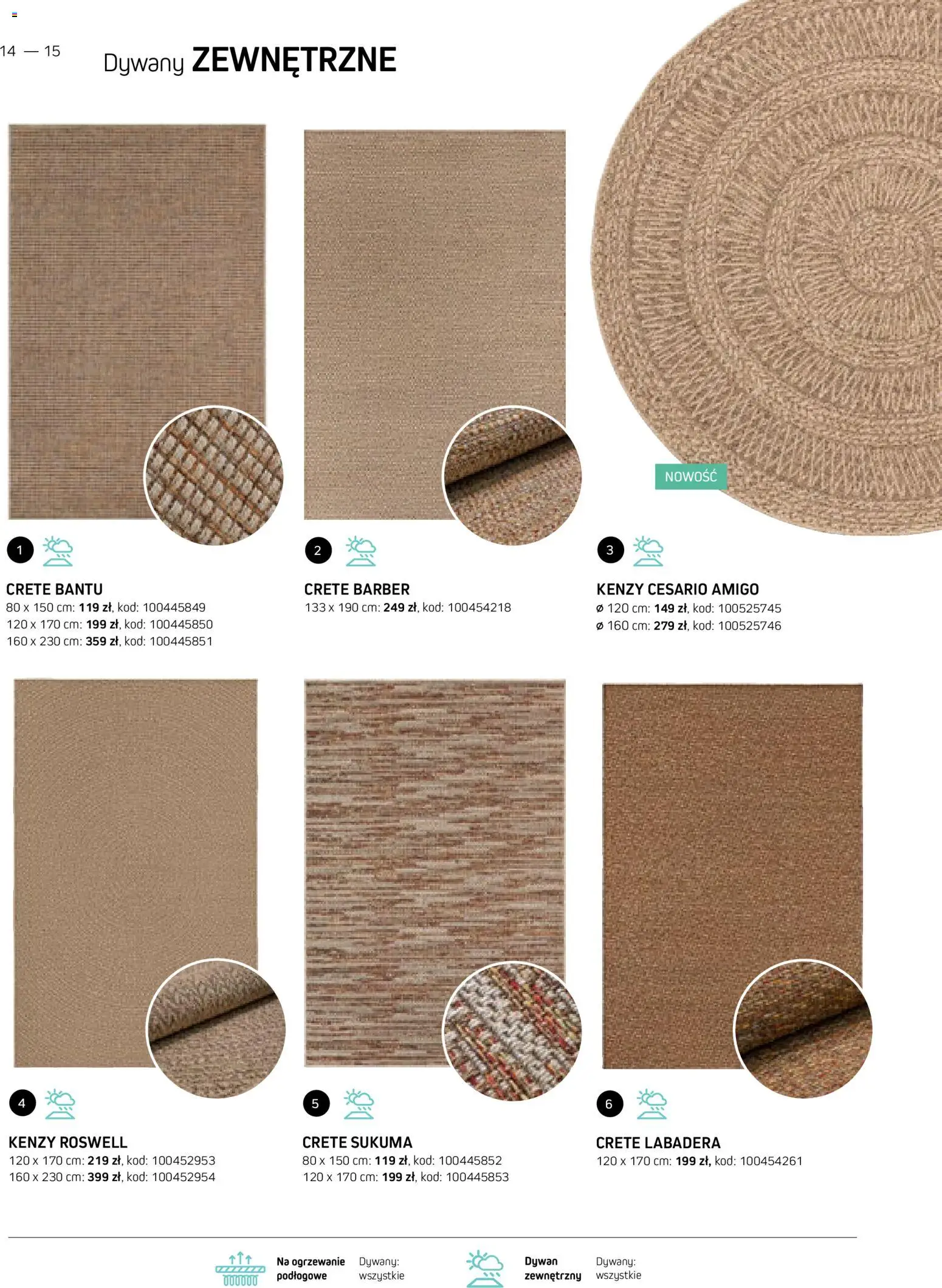 Komfort gazetka - Katalog dywanów od 17.03.2026 | Strona: 14 | Produkty: Dywan, Dywany