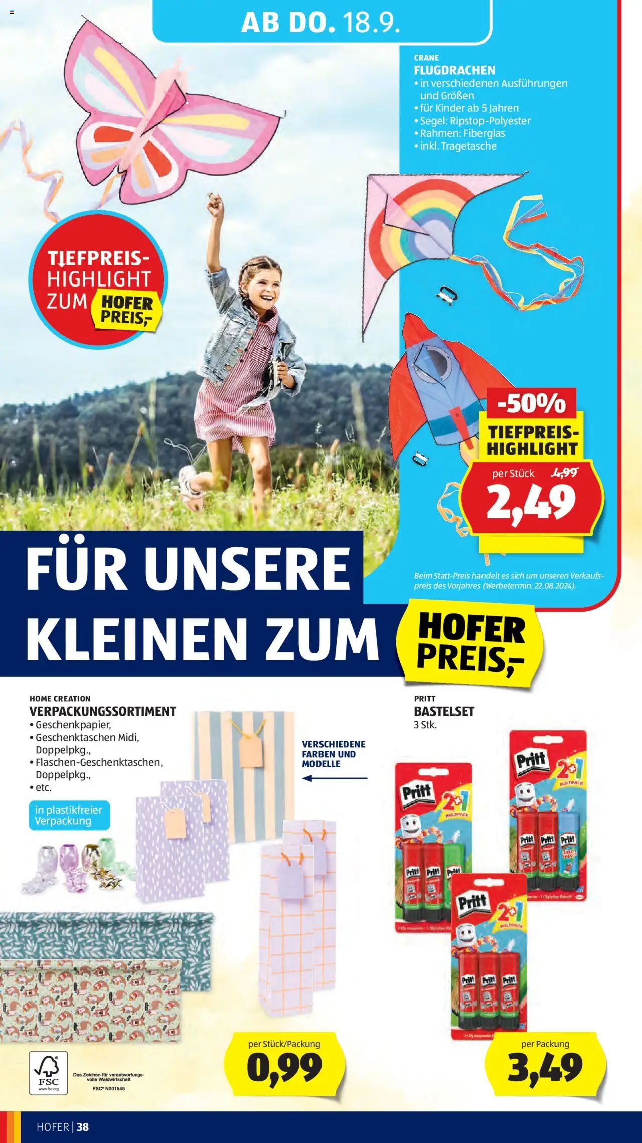 Hofer Flugblatt gültig ab 12.09.2025 | Seite: 42