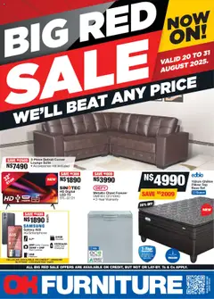 Preview of OK Furniture specials valid from 20.08.2025
