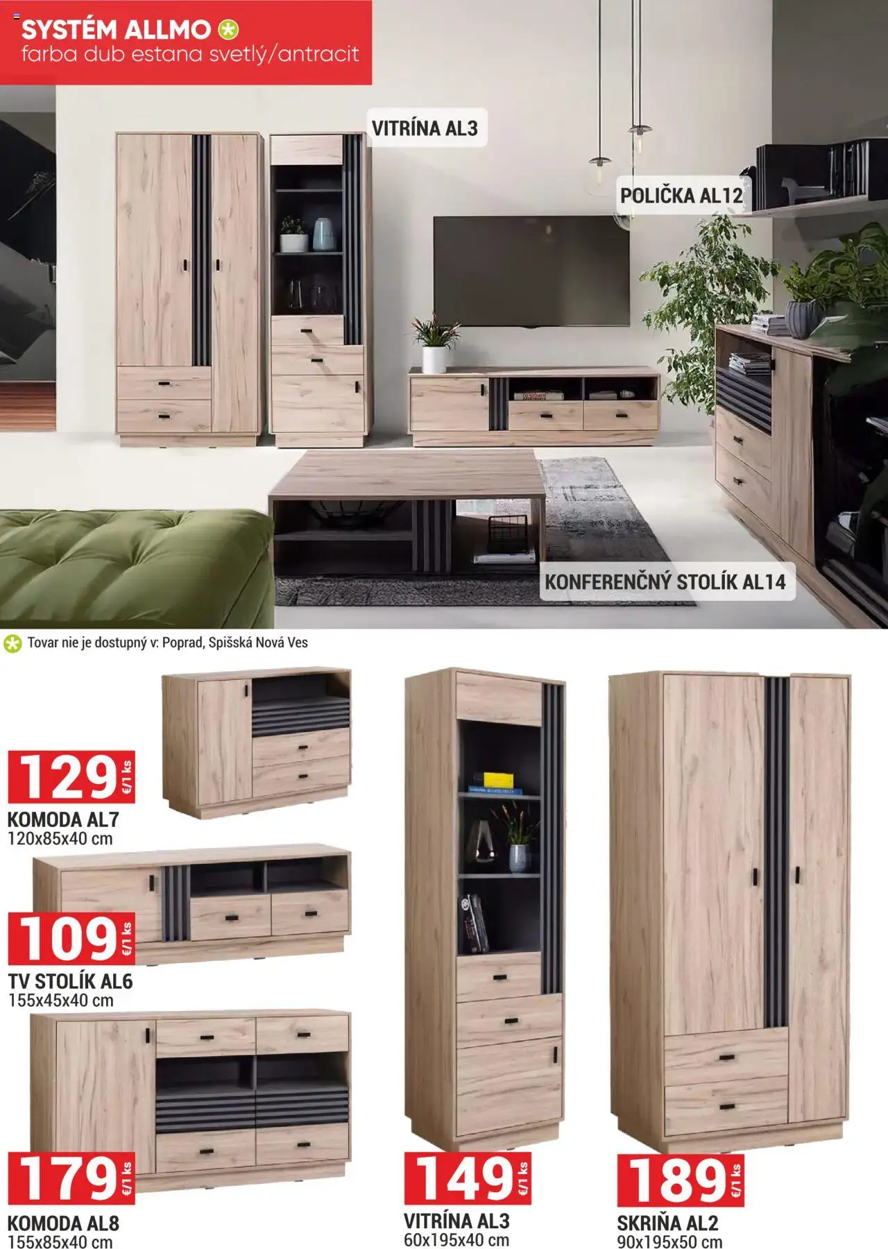 Merkury Market leták │ platný od 01.06.2025 | Strana: 34 | Produkty: Tv, Tv stolik, Skriňa, Komoda