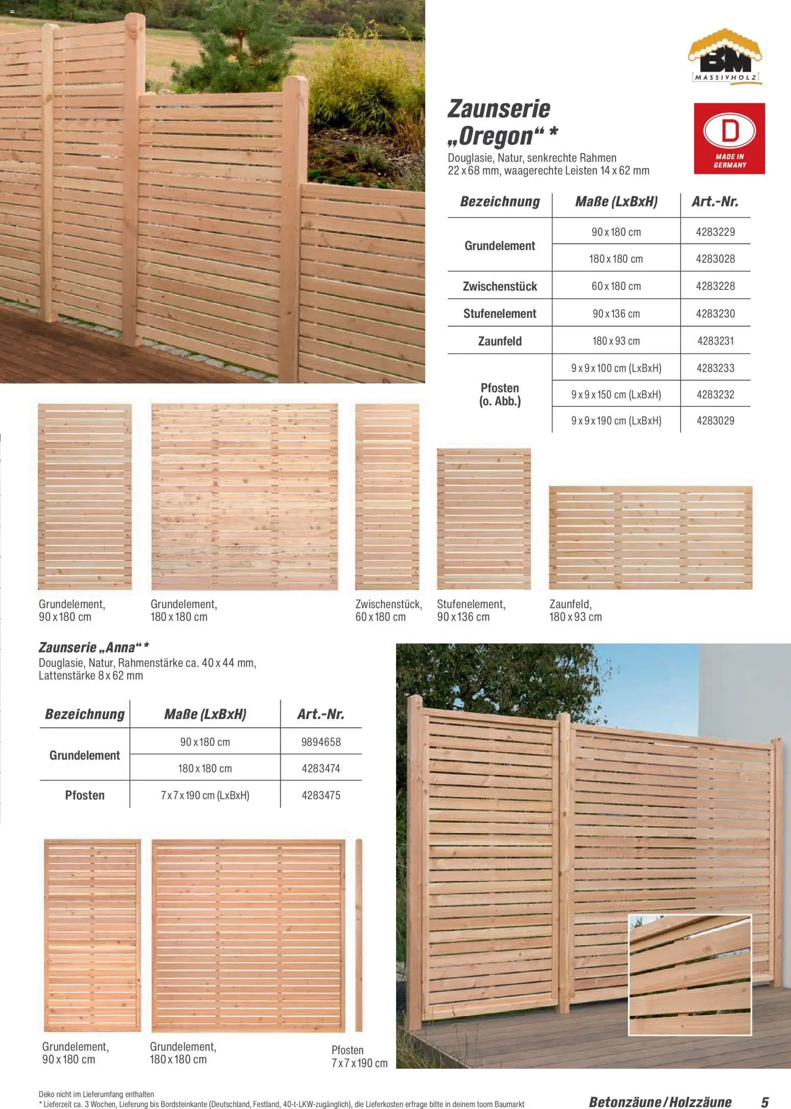 Toom Baumarkt Zäune & Sichtschutz 2026 – gültig ab 20.02.2026 | Seite: 5