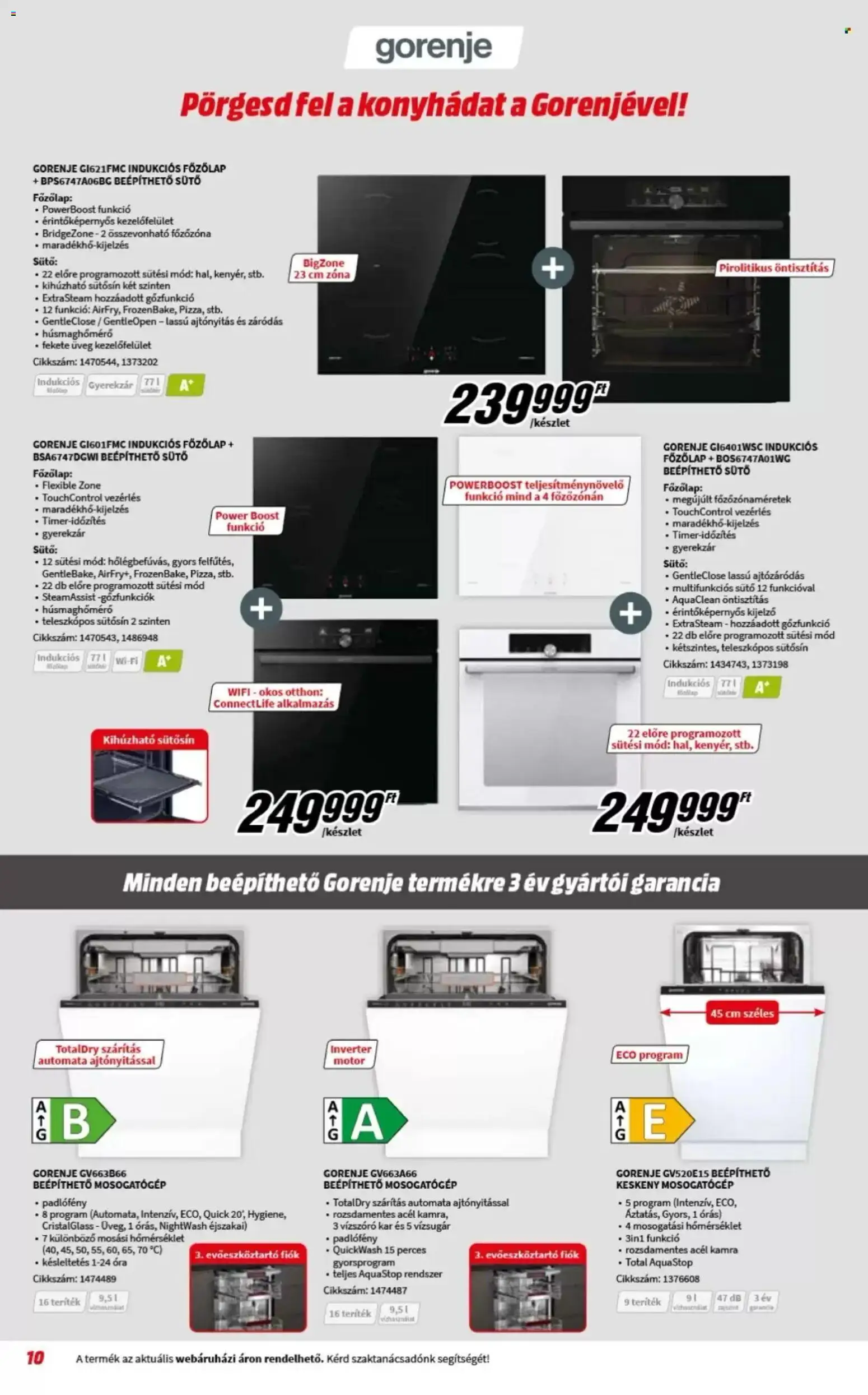 Media Markt akciós ujság - amely érvényes a következő dátumtól: 08.04.2026 | Oldal: 10 | Termékek: Evőeszköztartó, Főzőlap, Indukciós főzőlap, Óra