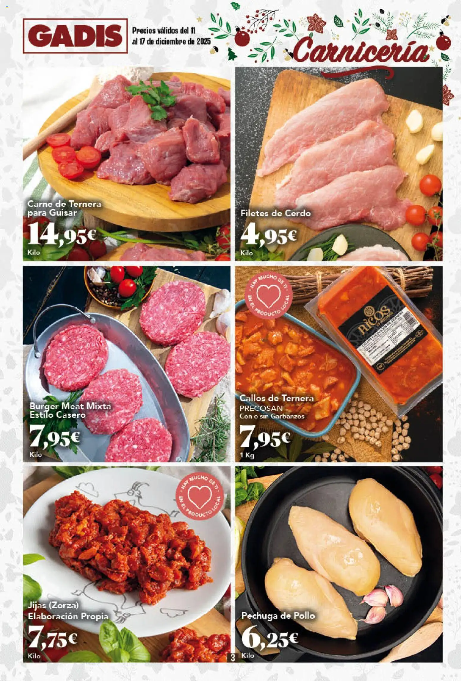 Gadis - folleto │ válido desde el 11.12.2025 | Página: 3 | Productos: Συμπυκνωμένο γάλα, Cerdo