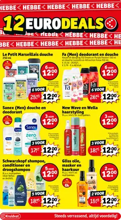 Kruidvat folder week 3 - Voorbeeld van een folder van Kruidvat, geldig van 13.01.2026 | Pagina: 12 | Producten: Boost, Douche, Shampoo, Deodorant