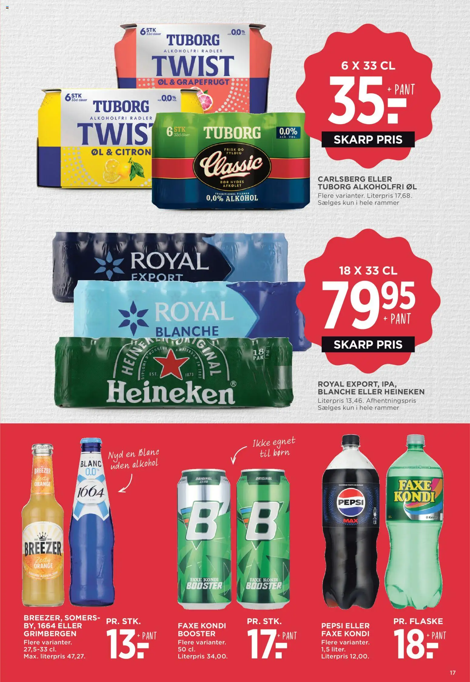 Meny tilbudsavis – gyldig fra 16.01.2026 | Side: 28 | Produkter: Rammer, Øl, Faxe Kondi, Pepsi