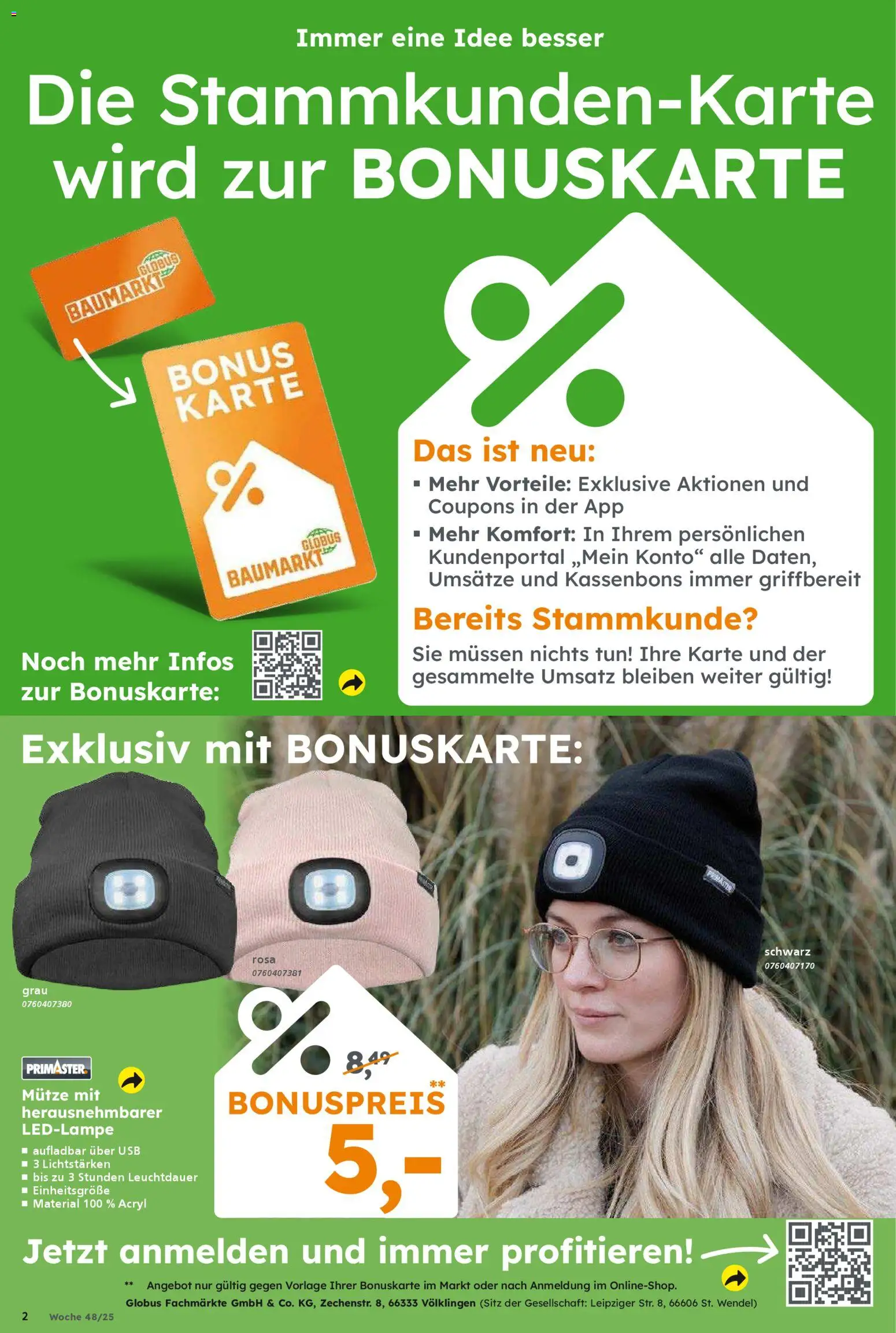 Globus Baumarkt Prospekt 	 – gültig ab 24.11.2025 | Seite: 2 | Produkte: USB