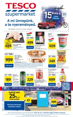 Tesco Szupermarket - Akciós újság  - amely érvényes a következő dátumtól: 28.08.2025