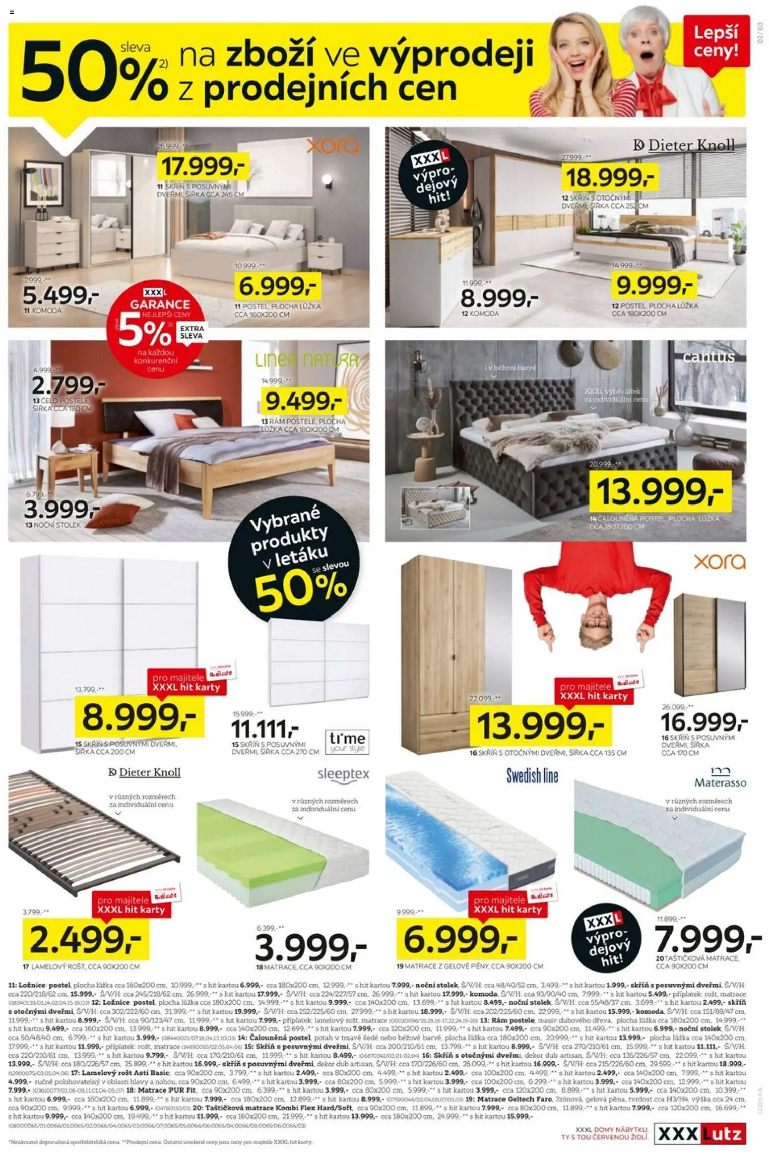 XXXLutz leták od 19.01.2026 | Strana: 3 | Produkty: Postel, Komoda, Noční stolek, Stolek