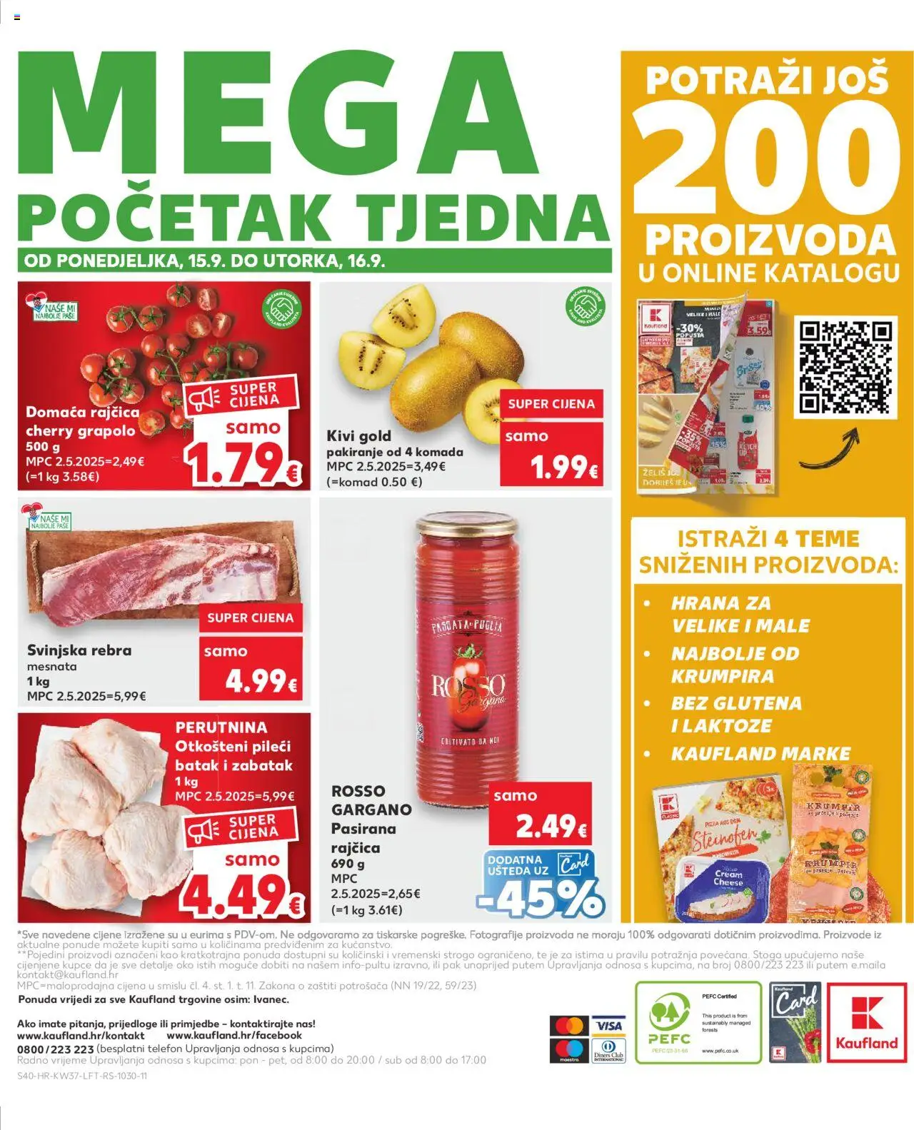 Kaufland katalog | vrijedi od 10.09.2025 | Stranica: 40 | Proizvodi: Sok, Kivi, Rajčica, Telefon