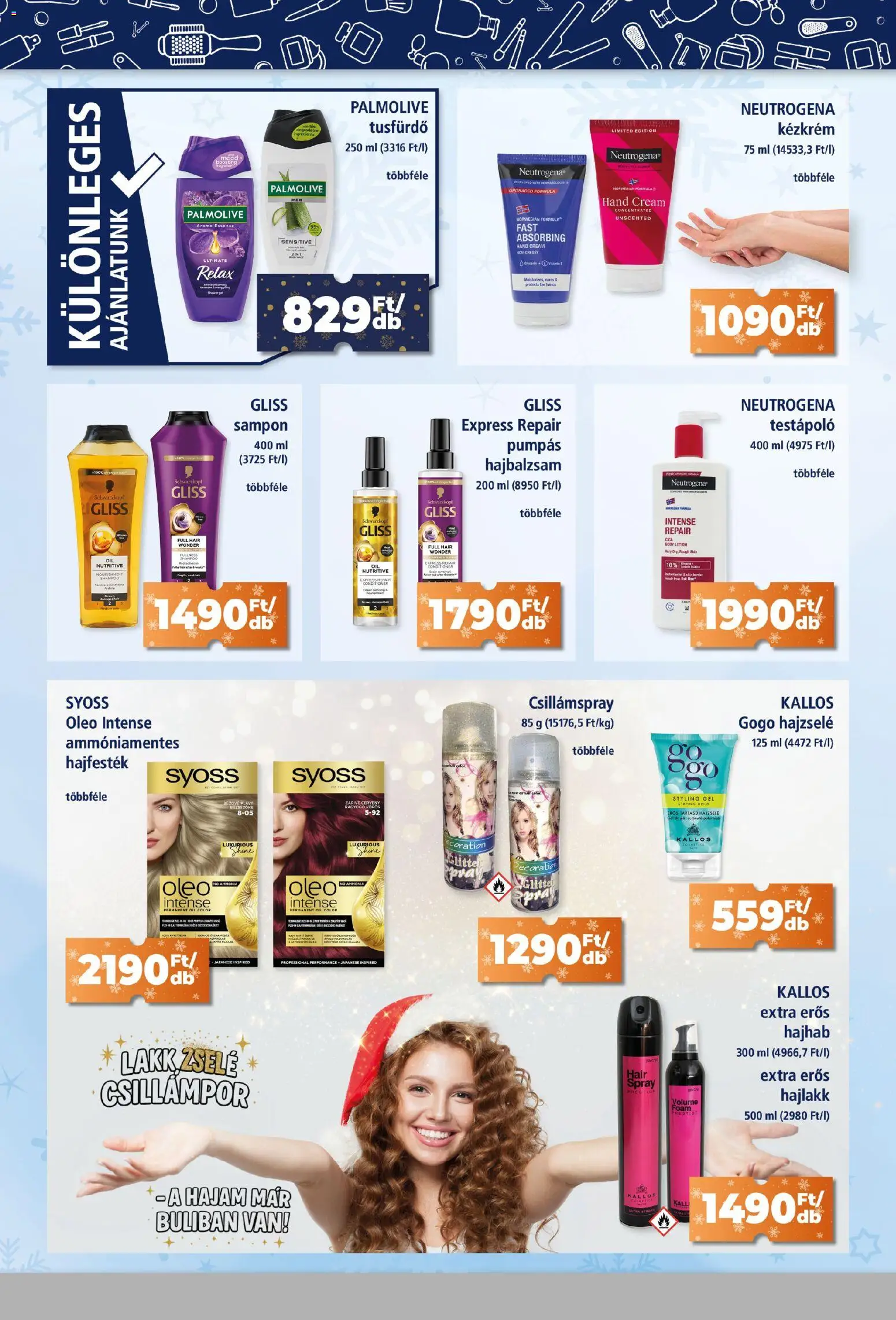 Goods Market akciós ujság - amely érvényes a következő dátumtól: 18.12.2025 | Oldal: 4 | Termékek: Hajhab, Sampon, Testápoló, Tusfürdő