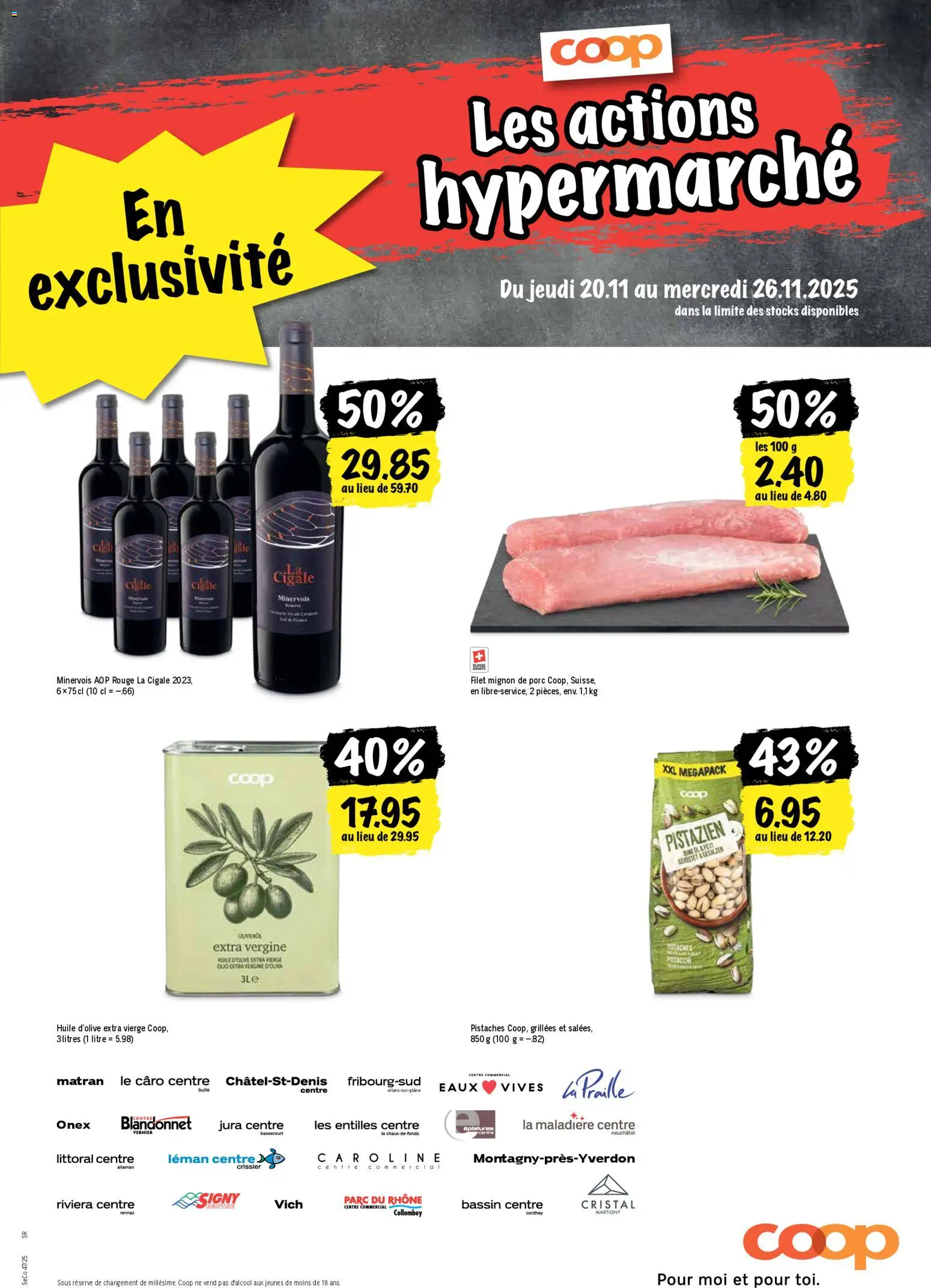 Coop - Les actions de la semaine – gültig ab 20.11.2025 | Seite: 21 | Produkte: Jura, Rouge, Flager
