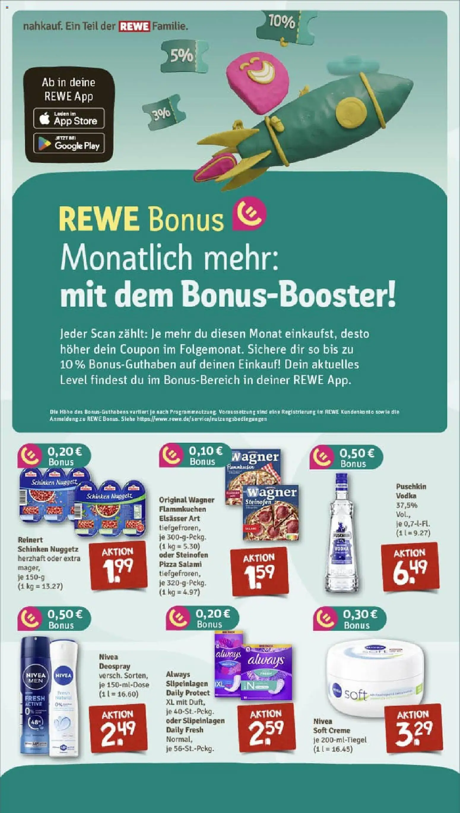 Rewe prospekt Wildpoldsried	 – gültig ab 26.10.2025 | Seite: 5 | Produkte: Deospray, Schinken, Pizza, Vodka