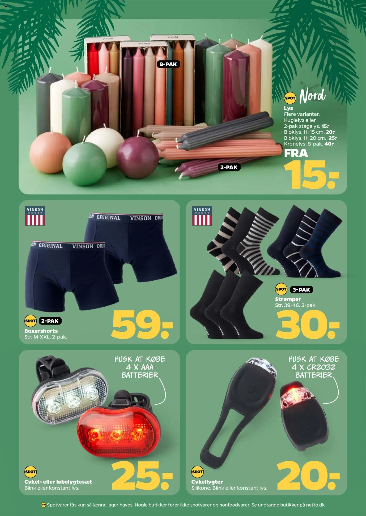 Netto tilbudsavis – gyldig fra 15.11.2025 | Side: 40 | Produkter: Batterier, Shorts, Strømper