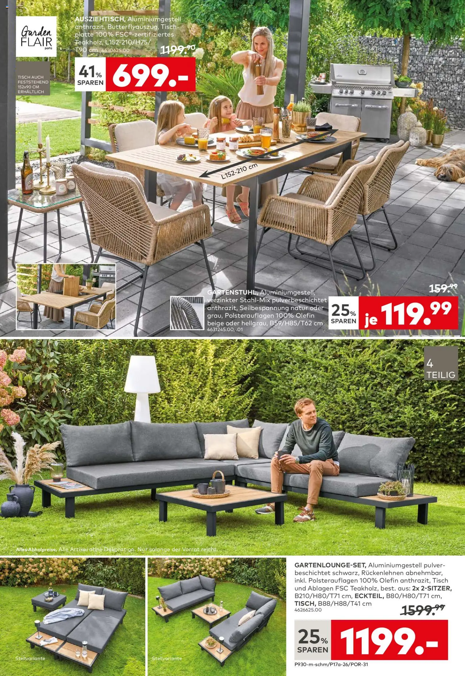 Porta! Gartenmöbel Bad Vilbel-Dortelweil – gültig ab 13.04.2026 | Seite: 6 | Produkte: Tisch