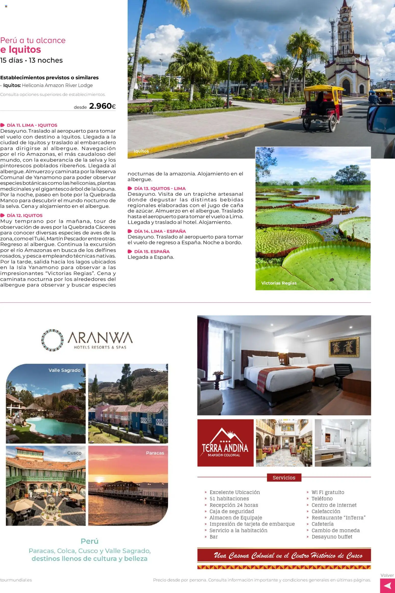 Viajes El Corte Inglés Centroamérica y Sudamérica │ válido desde el 01.01.2026 | Página: 50 | Productos: Lima, Jugo, Teléfono, Navegación