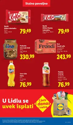 Podravka Lino Lada Gold, 350 g, Sa sjeckanim lješnjacima - pregled Lidl kataloga - važi od 30.10.2025 | Strana: 25